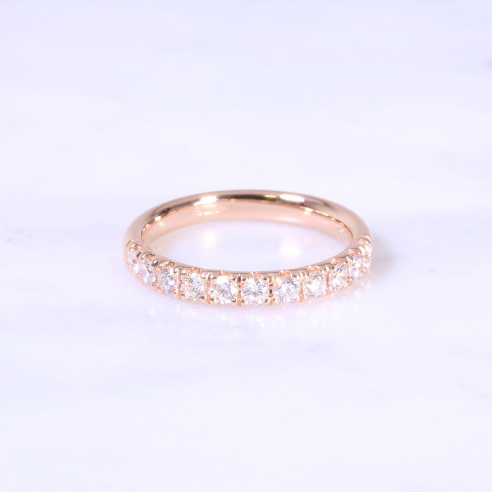 Micro Claw Set Diamond Eternity Ring 3mm