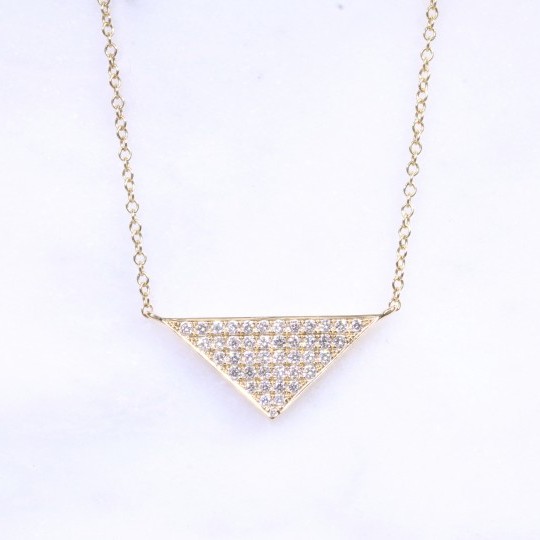 Diamond Triangular Necklace 0.39ct