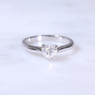 Heart Cut Diamond Solitaire Ring