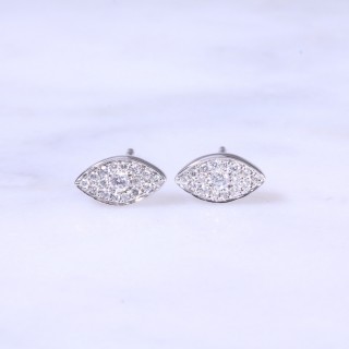 Diamond Marquise Cluster Earrings 0.22ct
