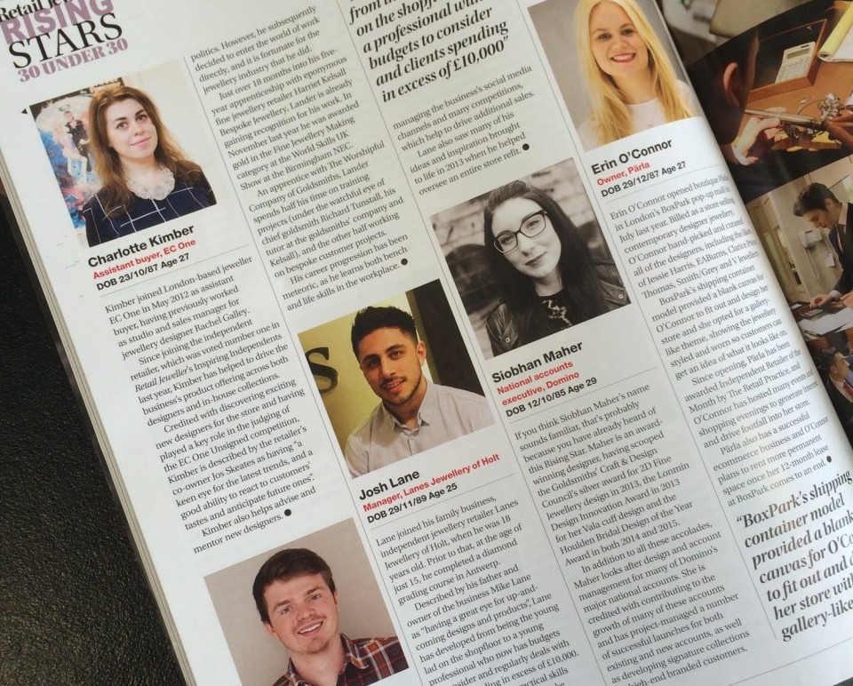 Retail Jeweller Rising Stars Under 30