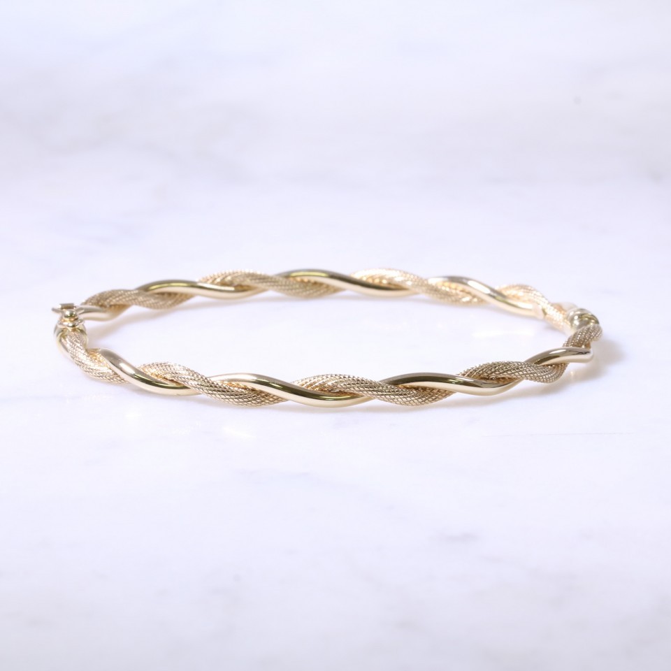 Twist Hinged Bangle