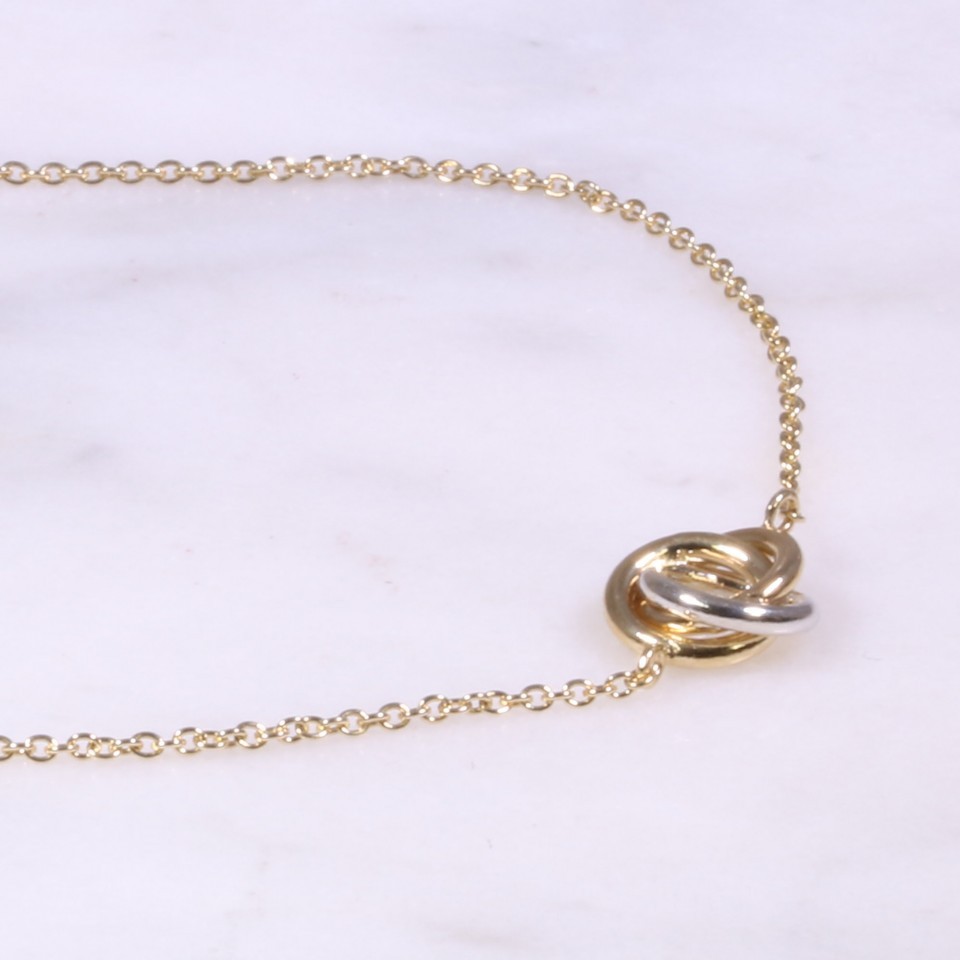 Mixed Gold Fine Knot Bracelet