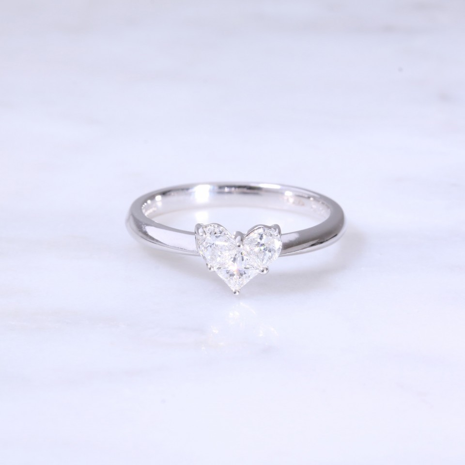 Heart Shape Multi Diamond Ring