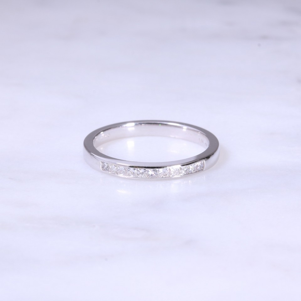 Fine Channel Set Diamond 1/2 Eternity Ring