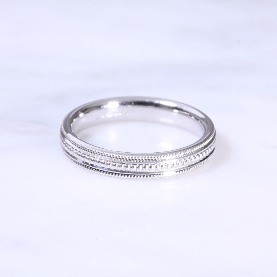 18ct 3.5mm Bead Wedding Band