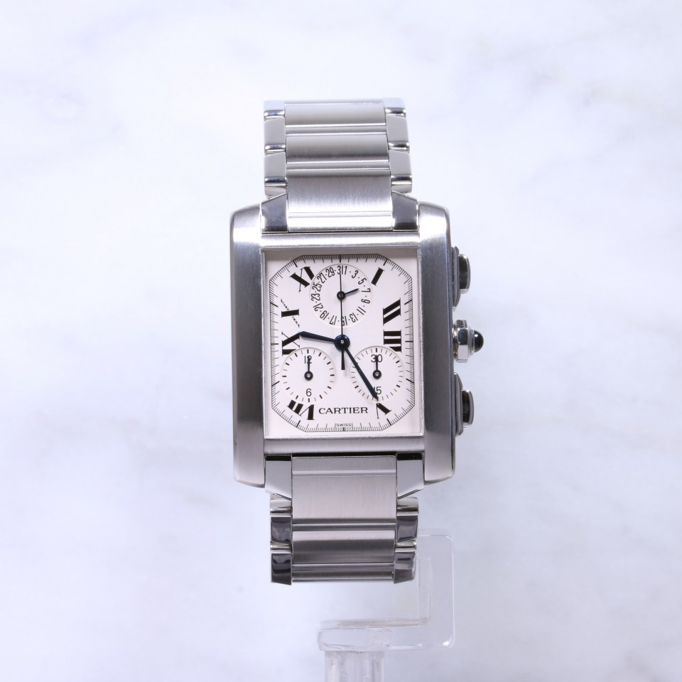 Cartier Tank Francaise Chronoflex W51001Q3