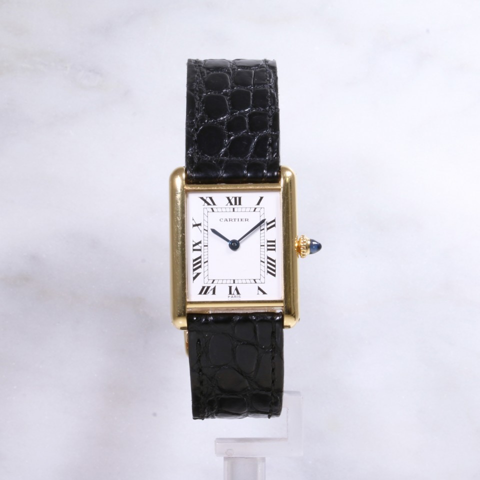 Cartier Tank Manual 18ct yellow gold