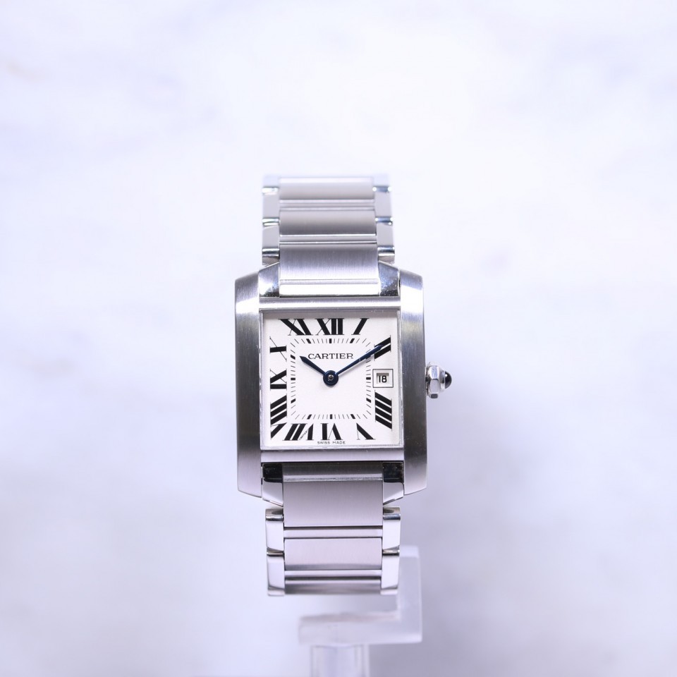 Cartier Midsize Tank Francaise Steel W51011Q3