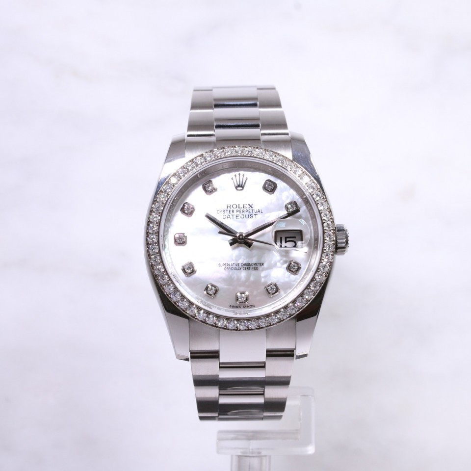 Rolex Datejust 116244 Mother of Pearl Diamond Dial