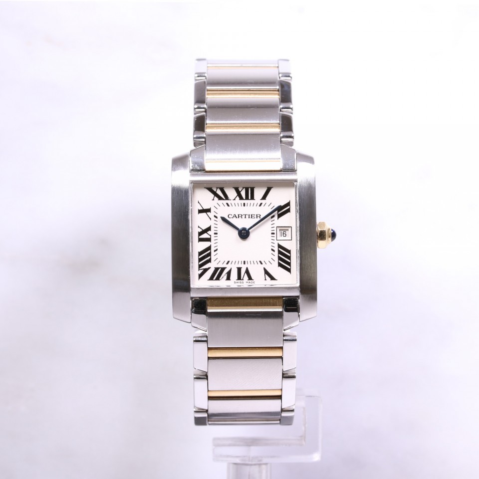 Midsize Cartier Tank Francaise Steel & Gold W51012Q4 