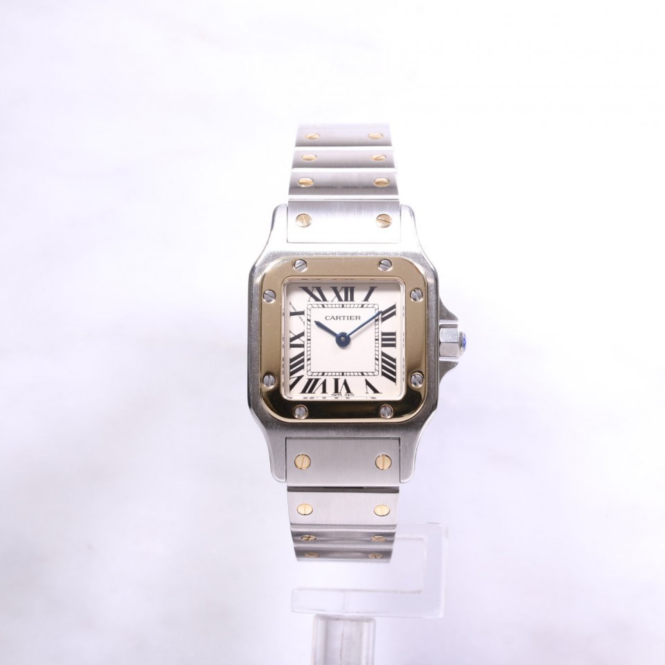 Ladies Cartier Santos Steel & Gold W20012C4