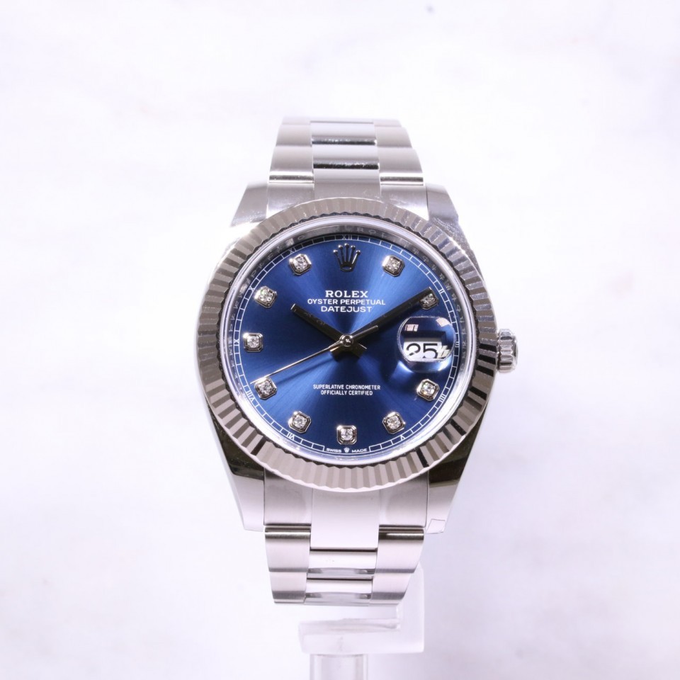 Rolex Datejust 41mm Blue Diamond Dial 126334