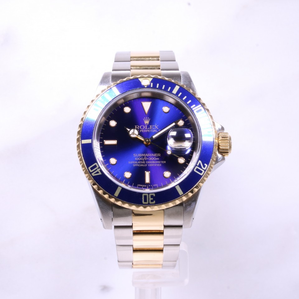 Rolex Submariner Date Steel & Gold Blue 16613