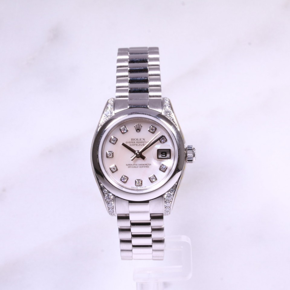 Ladies Rolex Datejust 26mm Platinum 179296