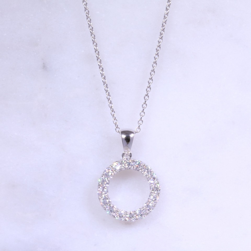 Full Diamond Eternity Necklace