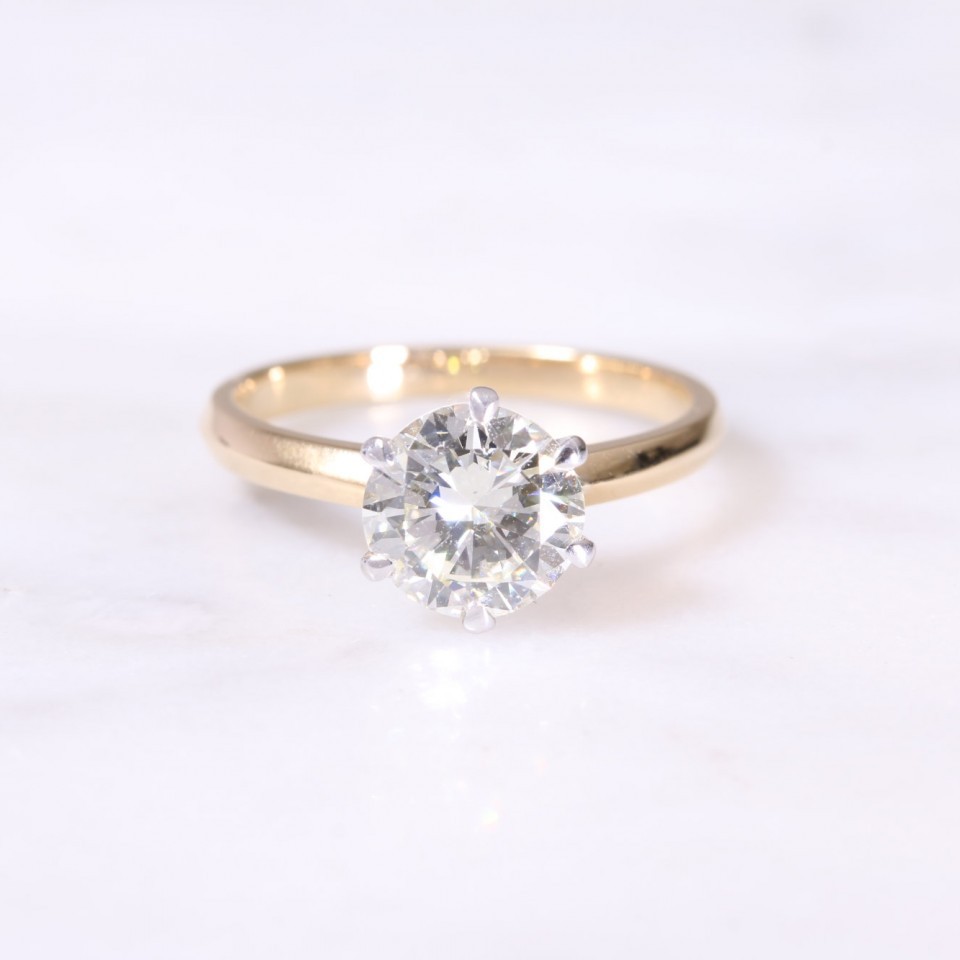 Secondhand Round Brilliant Solitaire Ring