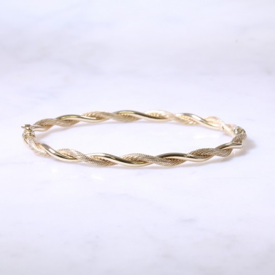 Twist Hinged Bangle