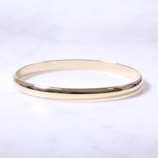 Lanes Solid D Shape Bangle