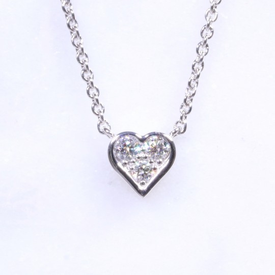 Diamond Heart Necklace 0.19ct