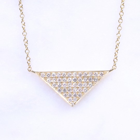 Diamond Triangular Necklace 0.39ct