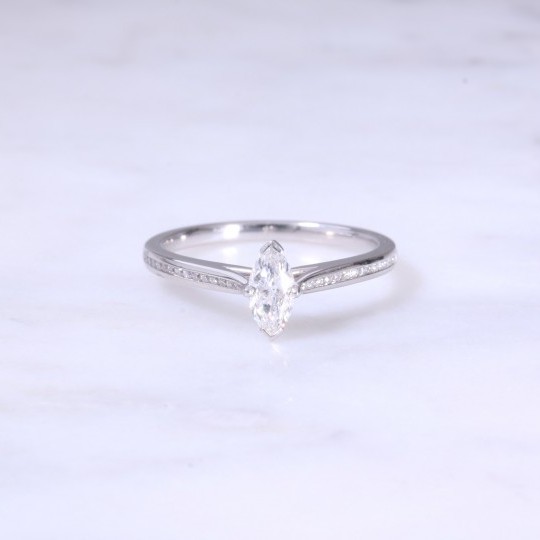 Marquise Cut Diamond Engagement Ring