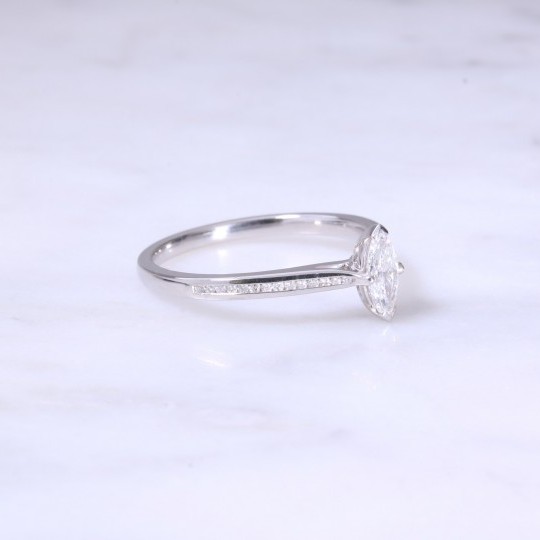 Marquise Cut Diamond Engagement Ring