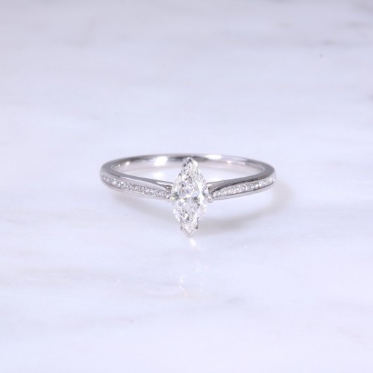 Marquise Cut Diamond Engagement Ring