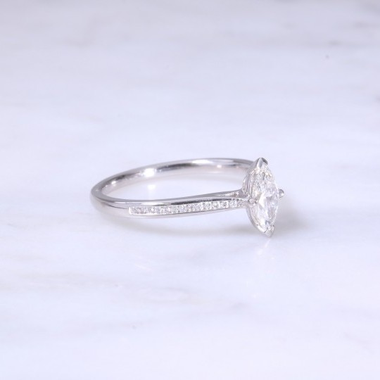 Marquise Cut Diamond Engagement Ring