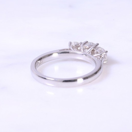 Lanes Round Brilliant Diamond 3 Stone Ring