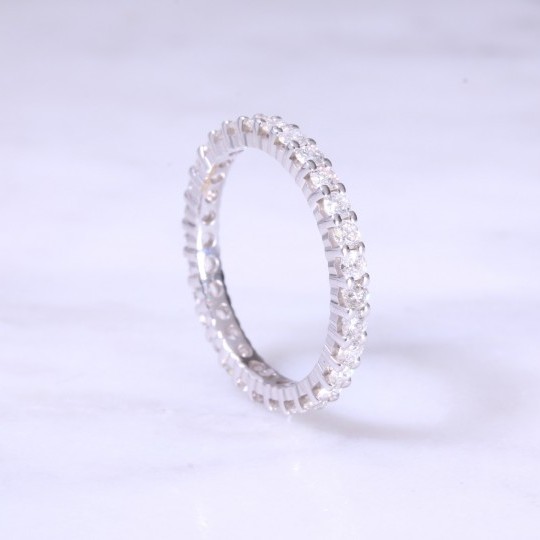 Claw Set Diamond Full Eternity Ring