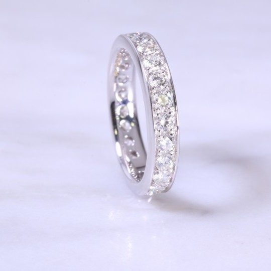 Grain Set Diamond Full Eternity Ring