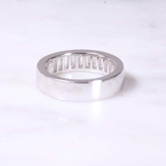 White Gold Baguette Diamond Ring