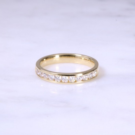 Channel Set Diamond 1/2 Eternity Ring