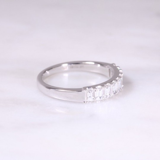 9 Stone Baguette Diamond Ring