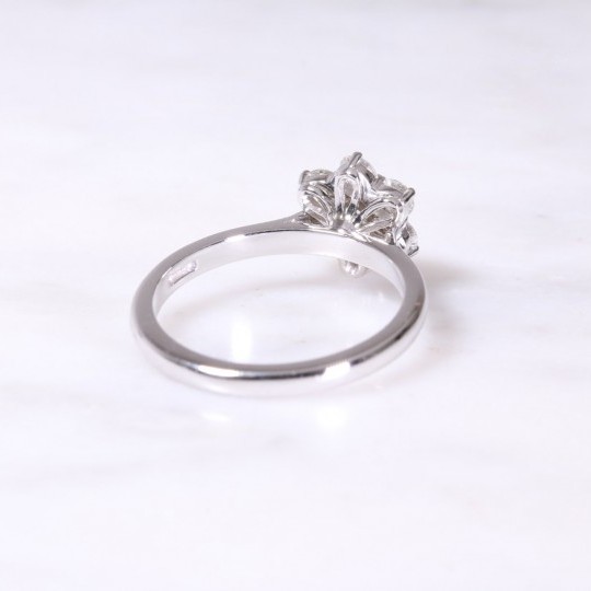 Platinum Diamond Cluster Ring