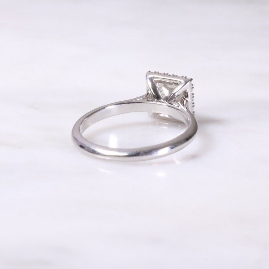 Princess Cut Diamond Halo Ring