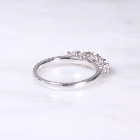 White Gold Diamond Five Stone Ring