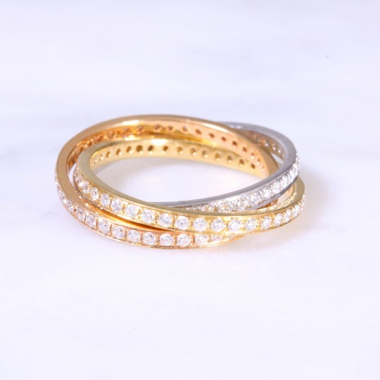 Diamond Russian Wedding Band