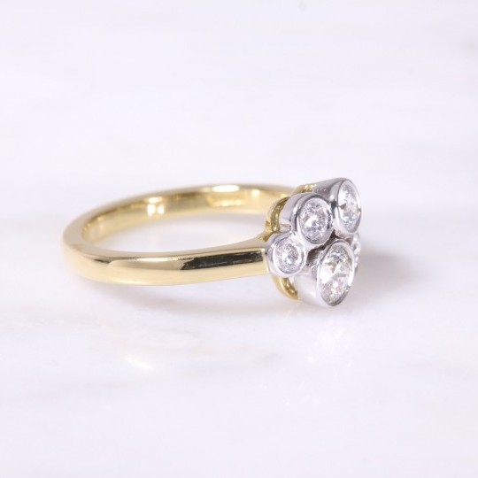 Bubble Cluster Diamond Ring 0.85ct