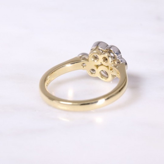 Bubble Cluster Diamond Ring 0.85ct