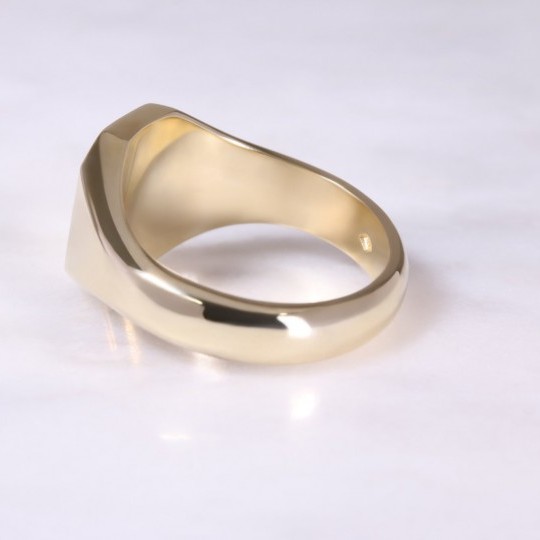 9ct Yellow Gold Octagonal Signet Ring