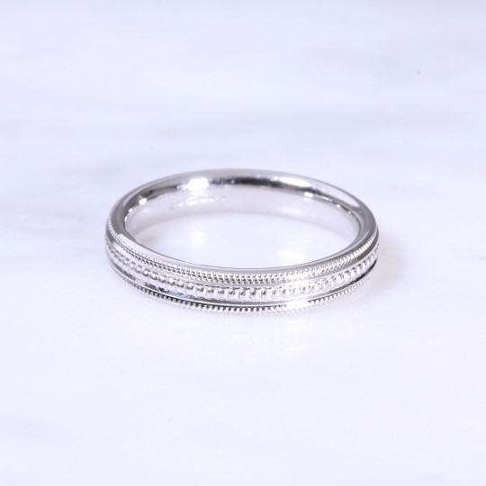 18ct 3.5mm Bead Wedding Band