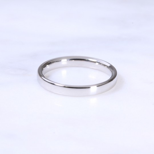 Platinum 2.5mm Court Wedding Ring