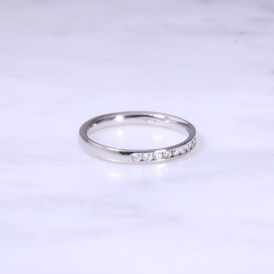 Channel Set Diamond 1/2 Eternity Ring