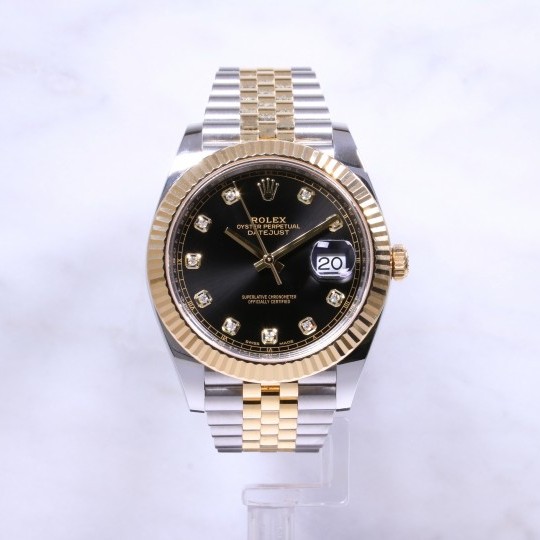 Rolex Datejust 41mm Steel & Gold 126333 Diamond Dial