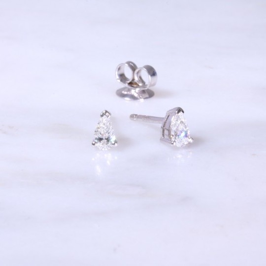 Pear Shape Diamond Earrings