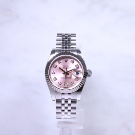 Ladies Rolex Datejust 179174 Pink Diamond Dial