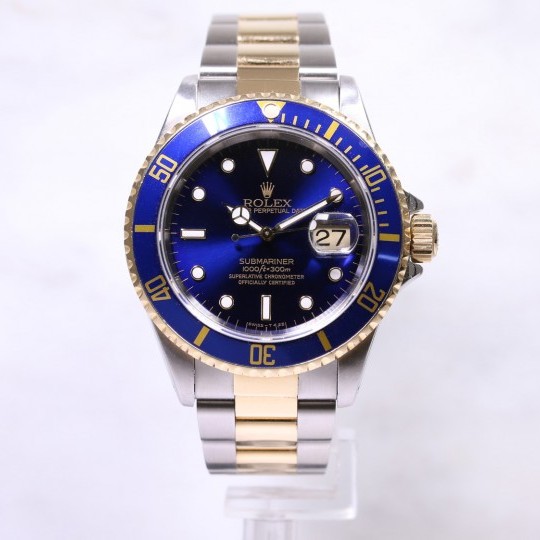 Rolex Submariner 16613 Steel & Gold Blue Dial