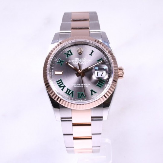 Rolex Datjeust Steel & 18ct Rose 'Wimbledon' 126231